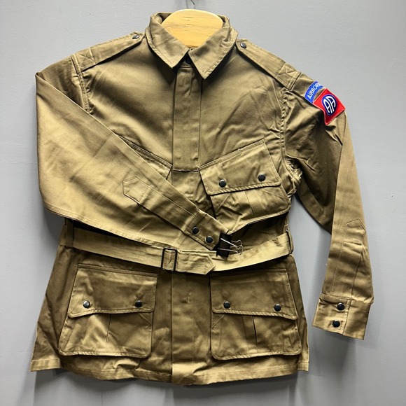 WWII M42 Paratrooper Jacket 82nd Airborne Repro Mil-Tec Sturm 38R Cotton